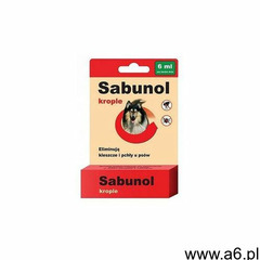 DermaPharm Sabunol Krople przeciw pchłom i kleszczom dla psa 6ml - ogłoszenia A6.pl
