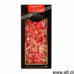 M.Pelczar czekolada biała z truskawkami i wanilią 85g, M00-E612-498A9 - ogłoszenia A6.pl