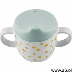 Kubek z ustnikiem dots - gold/blue dbd10702 marki Done by deer - ogłoszenia A6.pl