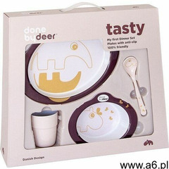 Done by deer Naczynia dziecięce w zestawie contour tasty śliwkowe - ogłoszenia A6.pl