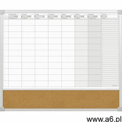 Planer miesięczny 2x3 magnetyczny lakierowany z korkiem 60x51cm, TPC03/C65 - ogłoszenia A6.pl