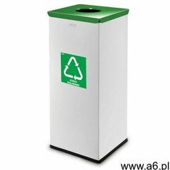 Kosz na odpady segregowane 90 L, zielony, bez naklejki - ogłoszenia A6.pl