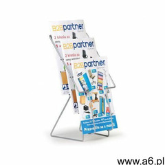 B2b partner Druciany obrotowy stojak na ulotki, 3x a4 - ogłoszenia A6.pl