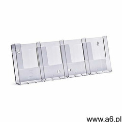 Kieszeń na ulotki 4 x dl (99x210mm) stojak na ulotki 4w104 marki Jansen display - ogłoszenia A6.pl