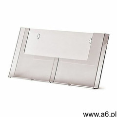 Kieszeń na ulotki 2 x a5 stojak na ulotki 2w155h marki Jansen display - ogłoszenia A6.pl