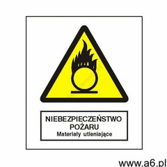 Techem Znak niebezpieczeństwo pożaru - materiały utleniające fb - ogłoszenia A6.pl