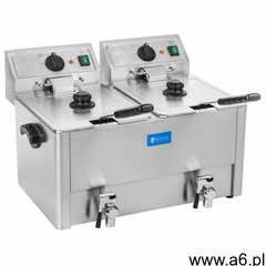 Royal catering Frytownica elektryczna 2x13l termostat e.g.o. - ogłoszenia A6.pl