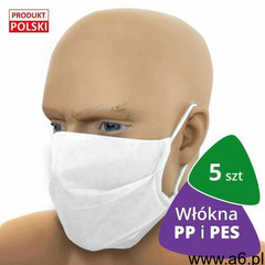 5x Profesjonalna maseczka ochronna CC140 włókna PP i PES - ogłoszenia A6.pl