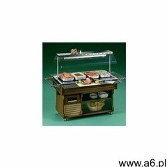 Witroceramiczny bufet grzewczy | 4 gn 1/1 | jezdny | 2300w | 230v | +30° +120° | 1917x1245x( - ogłoszenia A6.pl