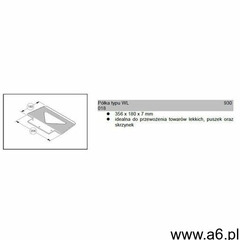 Półka typu wl 356x180x7mm do schodołazów sal sano liftkar marki Liftkar sal - ogłoszenia A6.pl