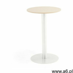 Stół barowy, okrągły, Ø700x1100 mm, brzoza, biały marki Aj produkty - ogłoszenia A6.pl