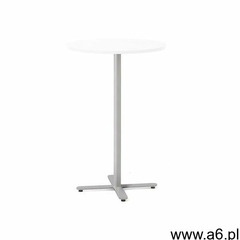 Stół barowy tilo, 1090xØ700 mm, srebrny, biały marki Aj produkty - ogłoszenia A6.pl