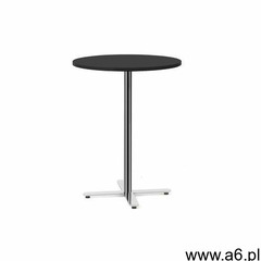Stół barowy tilo, 890xØ700 mm, chrom, czarny marki Aj produkty - ogłoszenia A6.pl