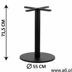 Podstawa stolika SH-2010-4/B, fi 55 cm, (stelaż stolika), kolor czarny, SH2010-4/55/72/01 - ogłoszenia A6.pl
