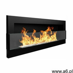 Biokominek wiszący z szybą 1200 x 400 mm czarny - ogłoszenia A6.pl