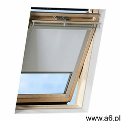 Roleta na okno dachowe manualna standard dkl fk04 66x98 zaciemniająca szara marki Velux - ogłoszenia A6.pl