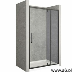 Drzwi prysznicowe z czarnym profilem 110 cm Rapid Swing Rea UZYSKAJ 5 % RABATU NA ZAKUP (59025573424 - ogłoszenia A6.pl