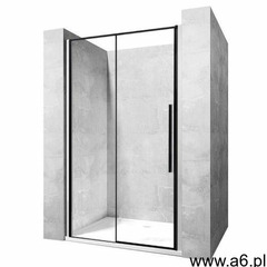 REA Drzwi prysznicowe SOLAR BLACK MAT 130 z powłoką EASY CLEAN (5902557344956) - ogłoszenia A6.pl