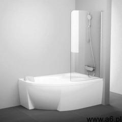 rosa chrome cvsk1 parawan nawannowy 140/150 lewy satyna transparent 7qlm0u00y1 marki Ravak - ogłoszenia A6.pl
