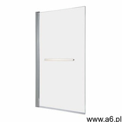 Parawan nawannowy GoodHome Nubia 1-częściowy 150 x 95 cm chrom/szkło transparentne (3663602769620) - ogłoszenia A6.pl
