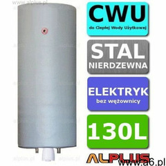 Bojler elektryczny nierdzewny pionowy wiszący 130L, z grzałką 2kW lub inną do wyboru, 130 litrów, be - ogłoszenia A6.pl