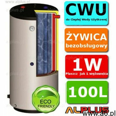 Ermet 100l pionowy bojler dwupłaszczowy wymiennik zbiornik ogrzewacz CWU bezobsługowy DOSTAWA GRATIS - ogłoszenia A6.pl