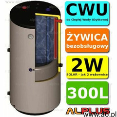 Ermet solar 300l pionowy bojler dwupłaszczowy, wymiennik zbiornik ogrzewacz cwu bezobsługowy, jak 2w - ogłoszenia A6.pl