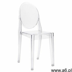 King home Krzesło plastikowe victoria transparentne - poliwęglan (5900168801158) - ogłoszenia A6.pl