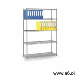 Regał chromowany z półkami z drutu, 1800x900x350 mm - ogłoszenia A6.pl