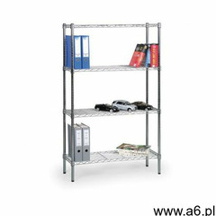 Regał chromowany z półkami z drutu, 1500x900x450 mm - ogłoszenia A6.pl