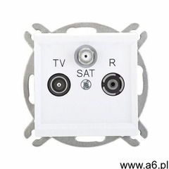 Ospel Sonata gniazdo antenowe rtv-sat końcowe białe gpa-rs/m/00 (5907577444402) - ogłoszenia A6.pl