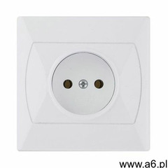 Akcent gniazdo Ospel podtynkowe pojedyncze bez uziemienia 16A IP20 białe GP-1A/00 - ogłoszenia A6.pl