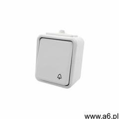 Przycisk dzwonek natynkowy IP44 WNT-101C biały Cedar Schneider Electric, WNT101C01 - ogłoszenia A6.pl