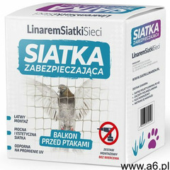 Linarem Siatka na gołębie na balkon. siatka przeciw ptakom 6x3m. zestaw do montażu bez wiercenia. - ogłoszenia A6.pl