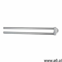 Wieszak łazienkowy na ręczniki dwuramienny Bisk FOR YOU 48 cm znal chrom (5901487047517) - ogłoszenia A6.pl