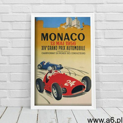 Plakaty w stylu retro plakaty w stylu retro grand prix monako xiv automobile marki Vintageposteria.p - ogłoszenia A6.pl