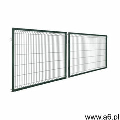 Brama dwuskrzydłowa stark 400 x 120 cm zielona marki Polbram - ogłoszenia A6.pl