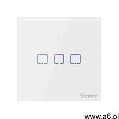 Dotykowy włącznik światła wifi + rf 433 3-kanałowy t1eu3c-tx marki Sonoff - ogłoszenia A6.pl