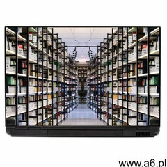 Naklejka na laptopa biblioteka p445 - ogłoszenia A6.pl