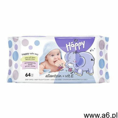 Chusteczki nawilżane , wit. e i alantoina 64 szt. | darmowa dostawa od 59 zł marki Bella baby happy - ogłoszenia A6.pl