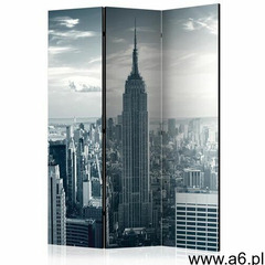 Parawan 3-częściowy - Widok na nowojorski Manhattan o świcie [Room Dividers] - ogłoszenia A6.pl
