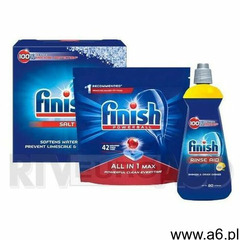 Finish all in one max regularny 42 szt. + sól + płyn nabłyszczający - ogłoszenia A6.pl