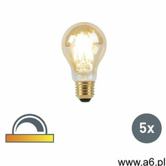 Zestaw 5 żarówek led filament e27 8w 2000-2600k ściemnialna regulowana barwa światła marki Luedd - ogłoszenia A6.pl