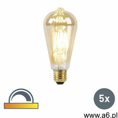 Luedd Zestaw 5 żarówek led e27 8w 2000-2600k ściemnialna regulowana barwa światła - ogłoszenia A6.pl