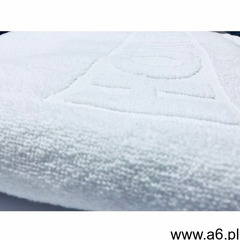 Ręcznik hotelowy aqua z logo hotel 50x100 cm biały 100% bawełna 500 gr/m2 marki Slevo - ogłoszenia A6.pl