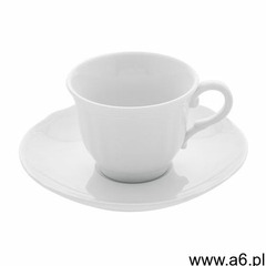 Filiżanka sztaplowana ze spodkiem porcelanowa, poj. 90 ml classic marki Fine dine - ogłoszenia A6.pl