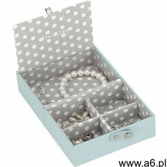Pudełko na biżuterię podróżne Travel Box Stackers błękitno-szare, 73134 - ogłoszenia A6.pl