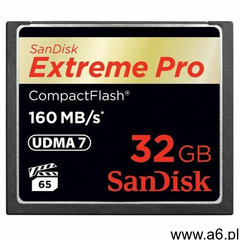 Sandisk Compact flash extreme pro 160mb/s 32gb · 600x (0619659102432) - ogłoszenia A6.pl