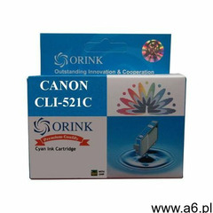 Zastępczy atrament canon [cli-521c] cyan 100% nowy marki Orink - ogłoszenia A6.pl