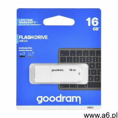 GOODRAM Pendrive UME2 16GB USB 2.0 Biały - ogłoszenia A6.pl